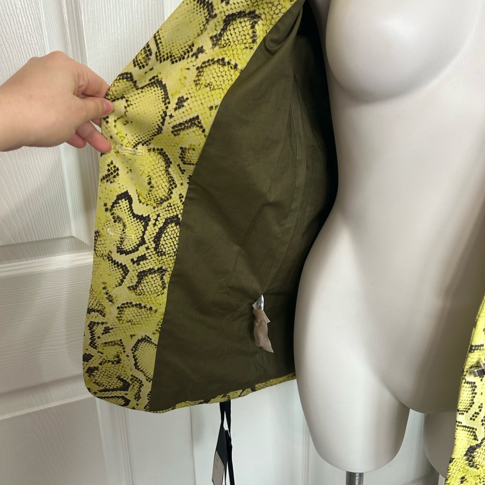 Pinko Yellow Snakeskin Print As Seen On Adrienne Bailon - Picture 8 of 11